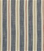 Clarke & Clarke Sackville Stripe Midnight/Spice Fabric