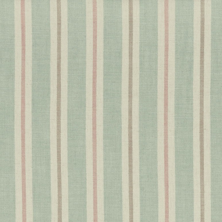 Clarke &amp; Clarke Sackville Stripe Mineral/Blush Fabric