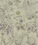 Clarke & Clarke Sissinghurst Heather/Olive Fabric