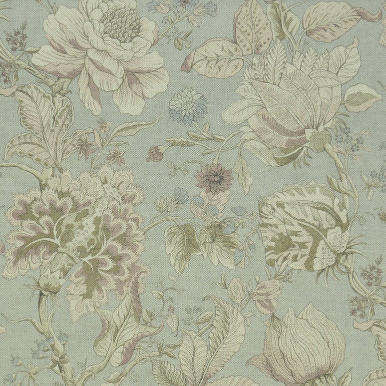 Clarke &amp; Clarke Sissinghurst Mineral/Blush Fabric