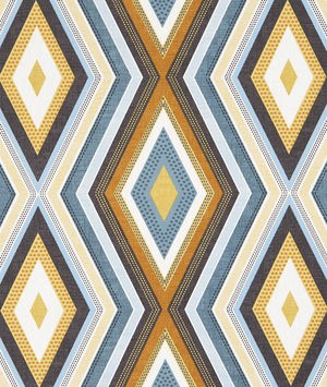Clarke & Clarke Terrazzo Teal/Spice Fabric