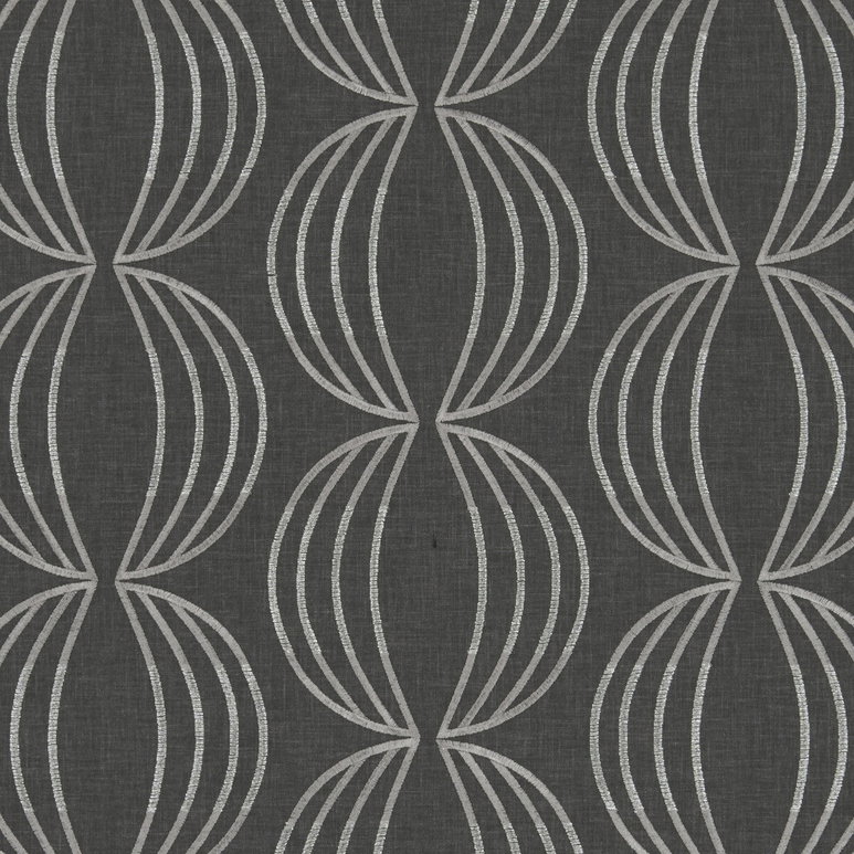 Clarke &amp; Clarke Carraway Charcoal Fabric