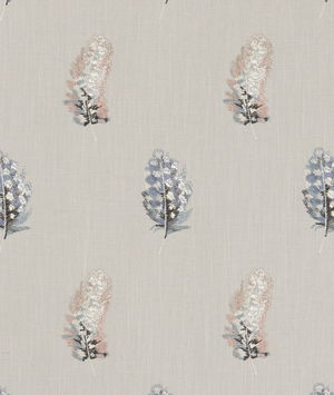 Clarke & Clarke Plumis Blush/Linen Fabric