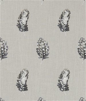 Clarke & Clarke Plumis Charcoal/Linen Fabric