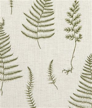 Clarke & Clarke Lorelle Natural/Forest Fabric