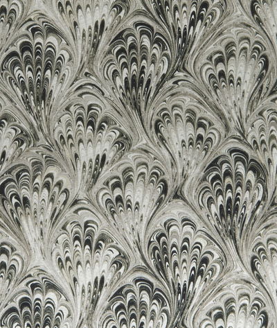 Clarke & Clarke Pavone Charcoal/Natural Fabric