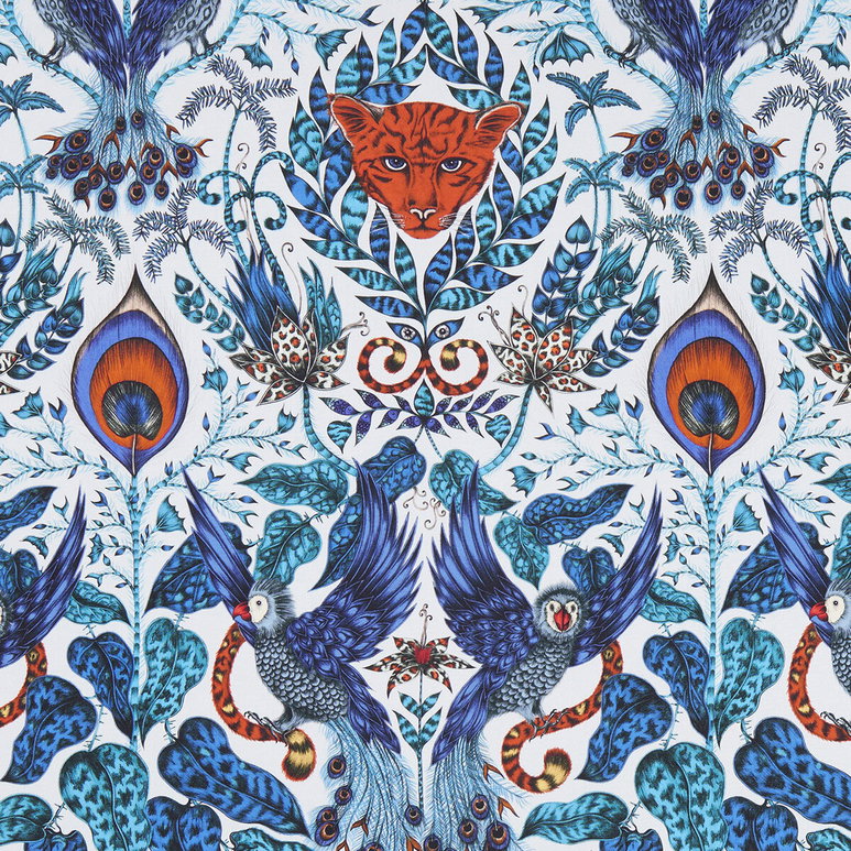 Clarke &amp; Clarke Amazon Blue Fabric