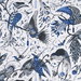 Clarke & Clarke Audubon Blue Fabric