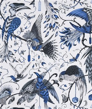 Clarke & Clarke Audubon Blue Fabric