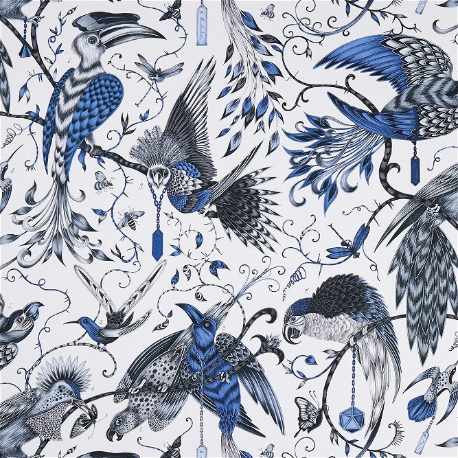 Clarke &amp; Clarke Audubon Blue Fabric