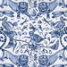 Clarke & Clarke Extinct Blue Fabric