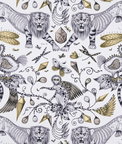 Clarke & Clarke Extinct Gold Fabric