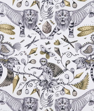Clarke & Clarke Extinct Gold Fabric