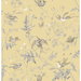 Cole & Son Hummingbirds Gold/Soft Grey Fabric