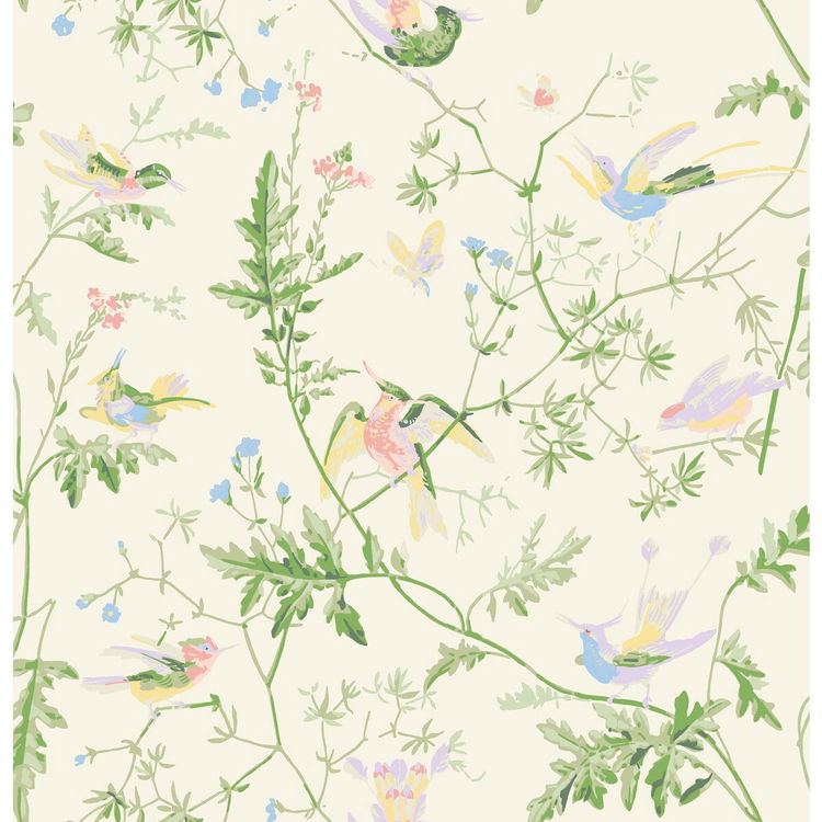 Cole & Son Hummingbirds Bright Multi Fabric