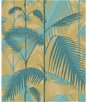 Cole & Son Palm Jungle Orchre & Petrol Fabric