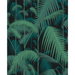Cole & Son Palm Jungle Viridian/Petrol On Charcoal Fabric