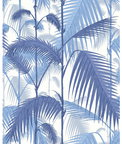 Cole & Son Palm Jungle Hyacinth On White Fabric