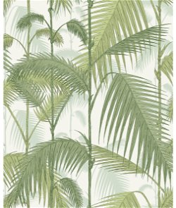 Cole & Son Palm Jungle Olive Green On White