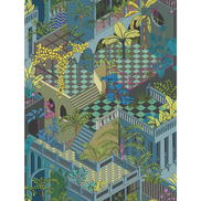Cole & Son Miami Petrol Multi Fabric