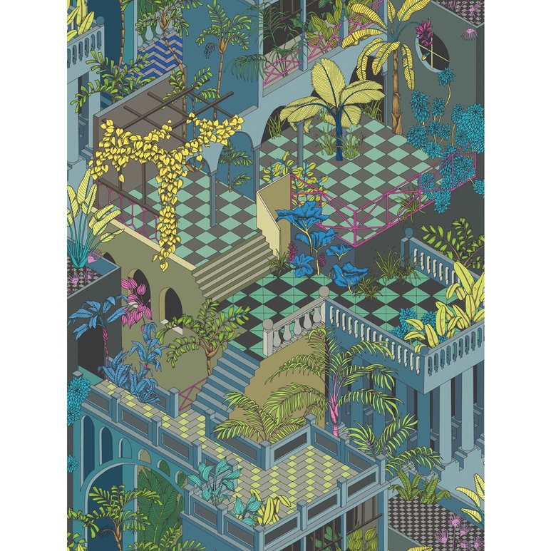 Cole &amp; Son Miami Petrol Multi Fabric