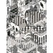 Cole & Son Miami Black/White Fabric