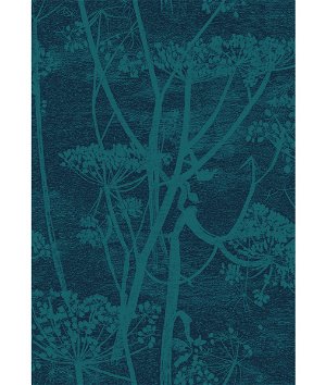 Cole & Son Cow Parsley Petrol & Ink Fabric