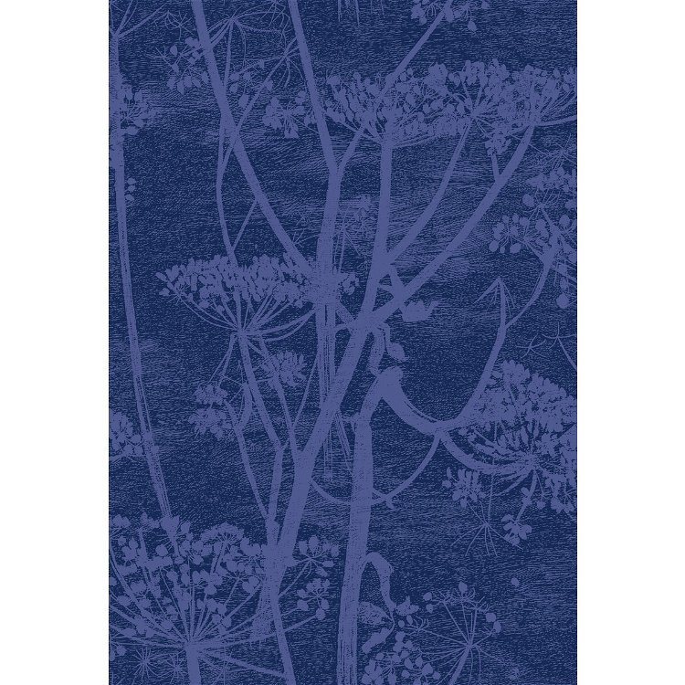 Cole & Son Cow Parsley Hyacinth & Ink Fabric