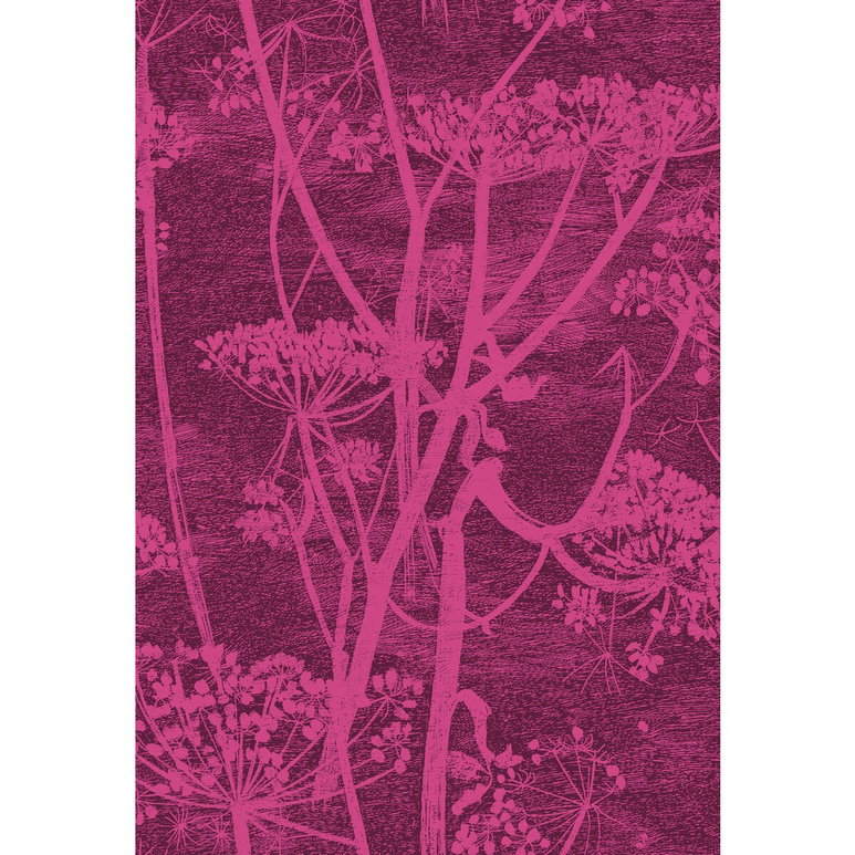 Cole &amp; Son Cow Parsley Magenta Plum Fabric