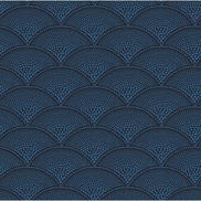 Cole & Son Feather Fan Hyacinth On Charcoal Fabric