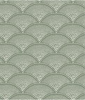 Cole & Son Feather Fan Cream On Olive Fabric