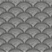 Cole & Son Feather Fan White On Black Fabric