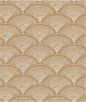 Cole & Son Feather Fan Cream Ginger Fabric
