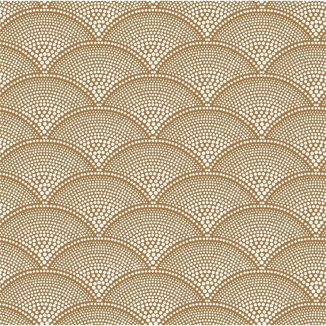 Cole &amp; Son Feather Fan Cream Ginger Fabric
