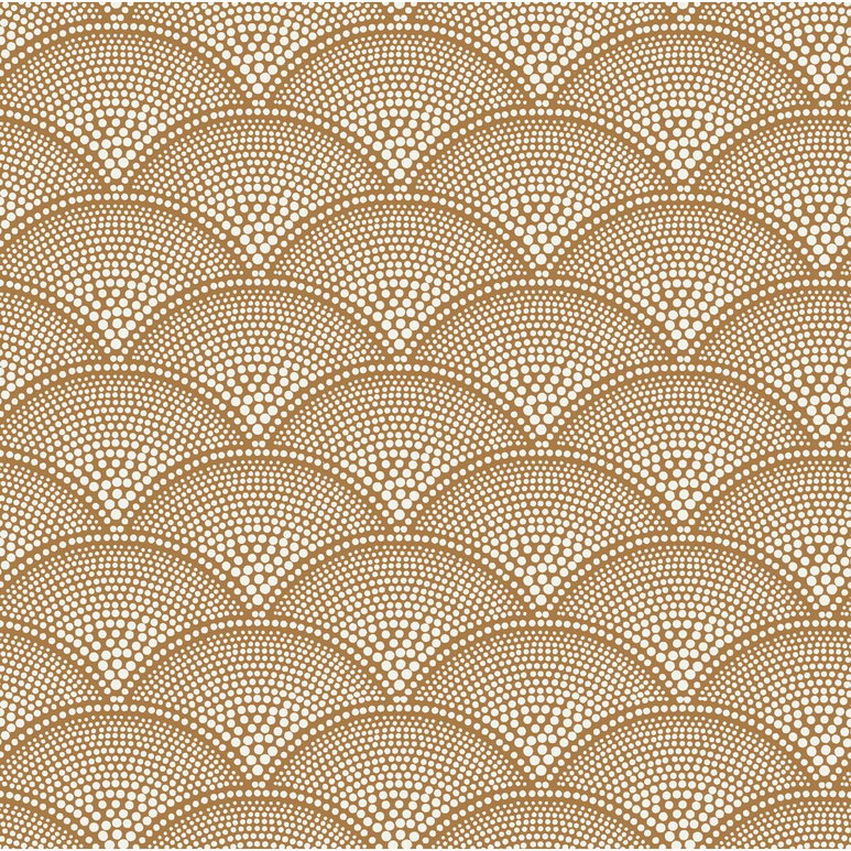 Cole &amp; Son Feather Fan Cream Ginger Fabric