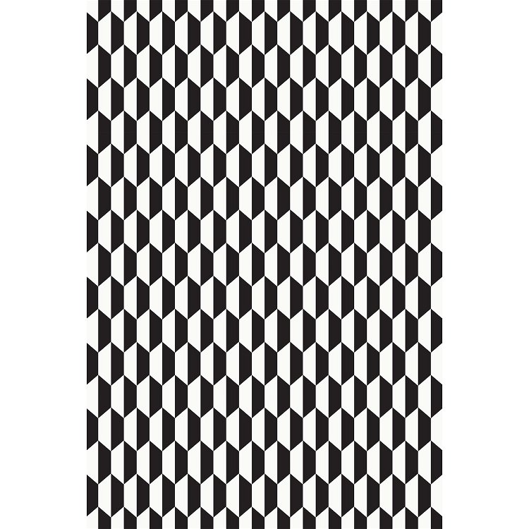 Cole & Son Tile Black/White Fabric