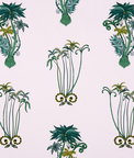 Clarke & Clarke Jungle Palms Pink Fabric