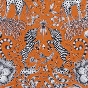 Clarke & Clarke Kruger Flame Fabric