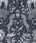 Clarke & Clarke Kruger Navy Fabric