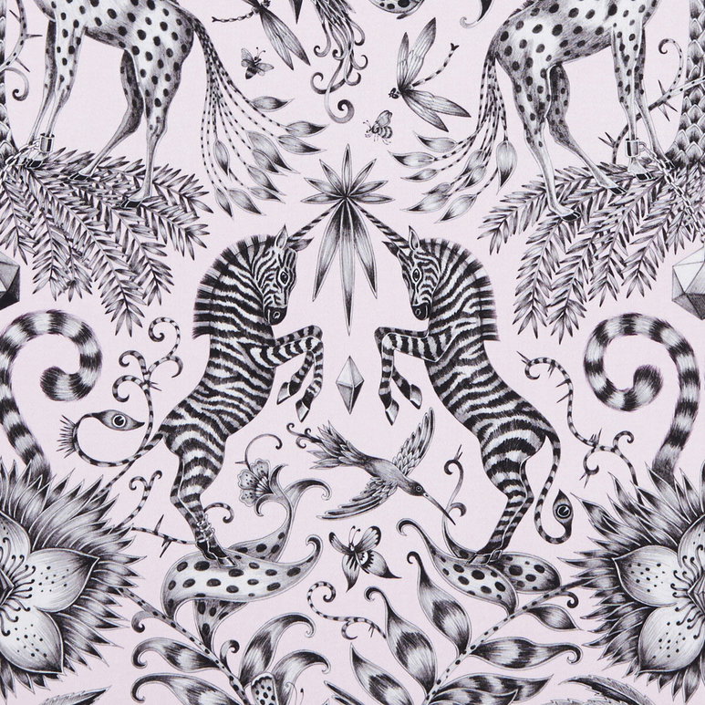 Clarke &amp; Clarke Kruger Pink Fabric