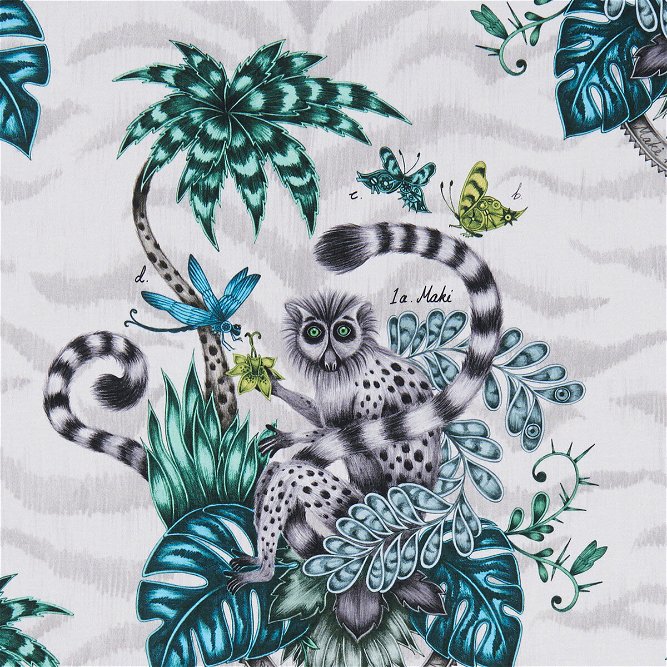 Clarke &amp; Clarke Lemur Jungle Fabric