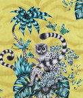 Clarke & Clarke Lemur Lime Fabric
