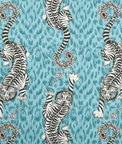 Clarke & Clarke Tigris Teal Fabric