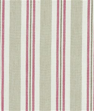 Clarke & Clarke Alderton Raspberry/Linen Fabric
