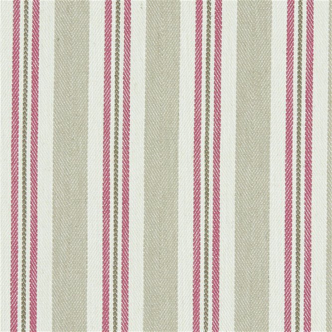 Clarke &amp; Clarke Alderton Raspberry/Linen Fabric