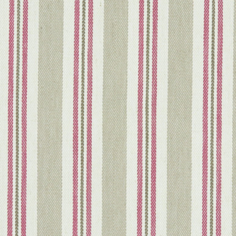 Clarke &amp; Clarke Alderton Raspberry/Linen Fabric