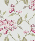 Clarke & Clarke Summerby Raspberry Fabric