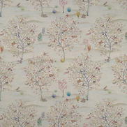 Clarke & Clarke Coppice Autumn/Cream Fabric