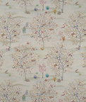 Clarke & Clarke Coppice Autumn/Cream Fabric