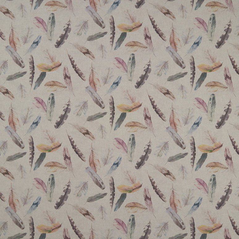 Clarke &amp; Clarke Feather Nica Cream Fabric